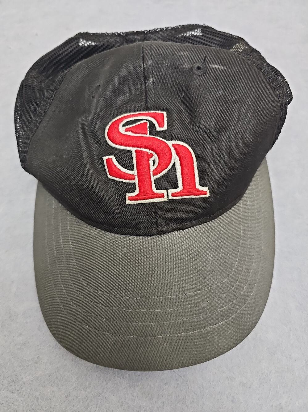 Retro Majestic Japanese Baseball Fukuoka Softbank Hawks Coca Cola Hat Mesh Black